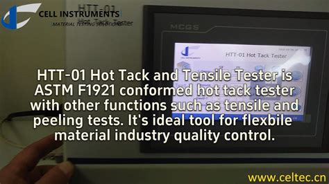 Hot Tack Testing dealer|astm f1921.